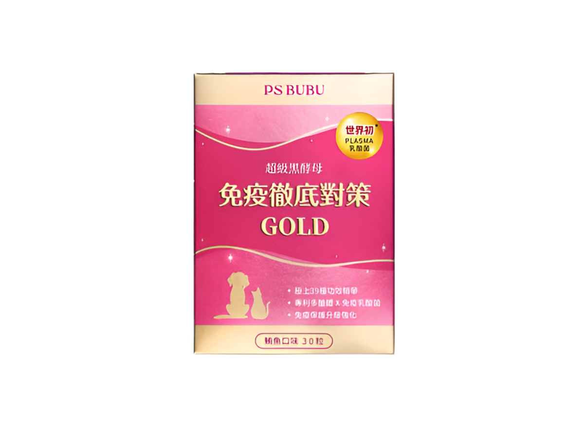 PSBUBU 超級黑酵母 GOLD 主視覺