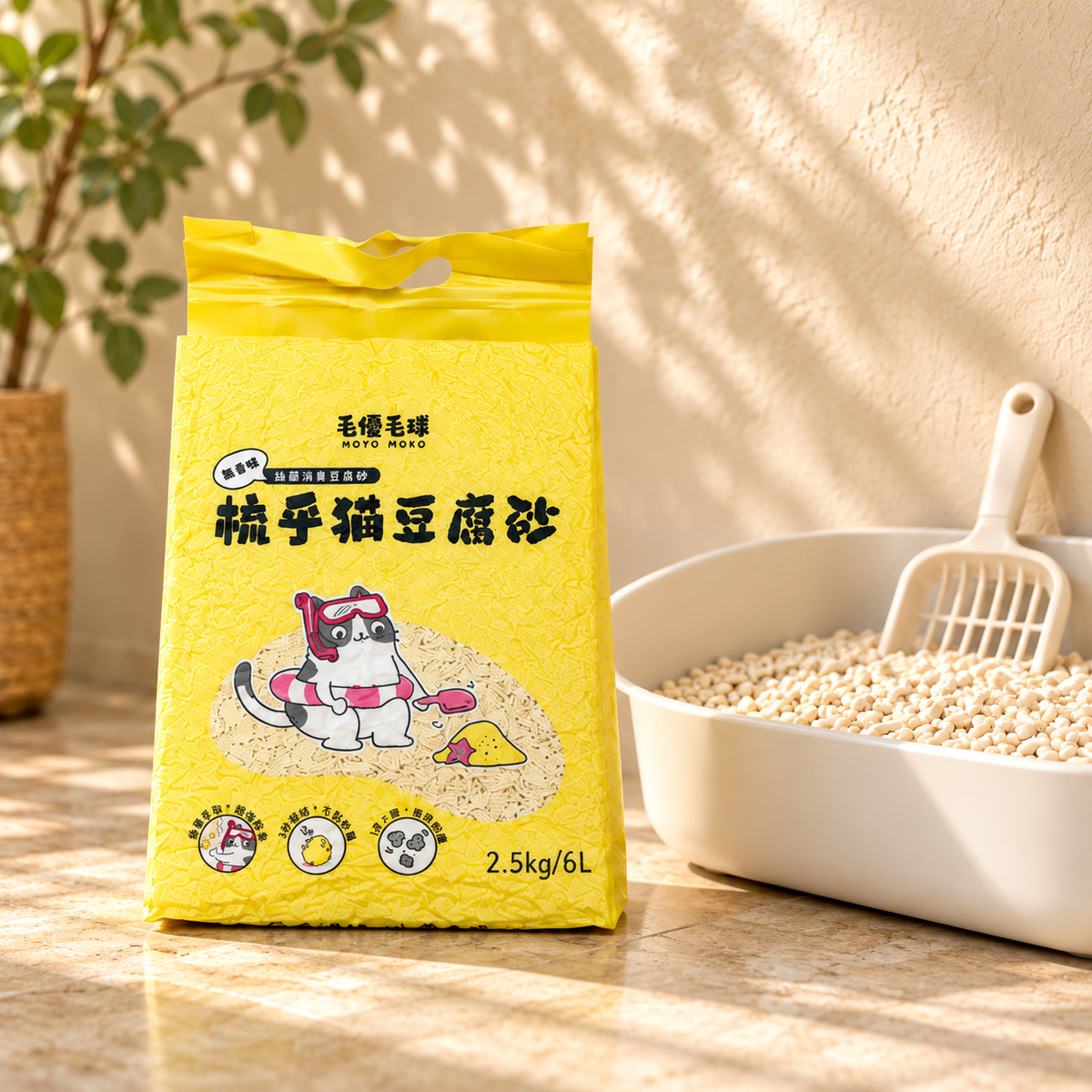 梳乎貓-絲蘭除臭豆腐貓砂